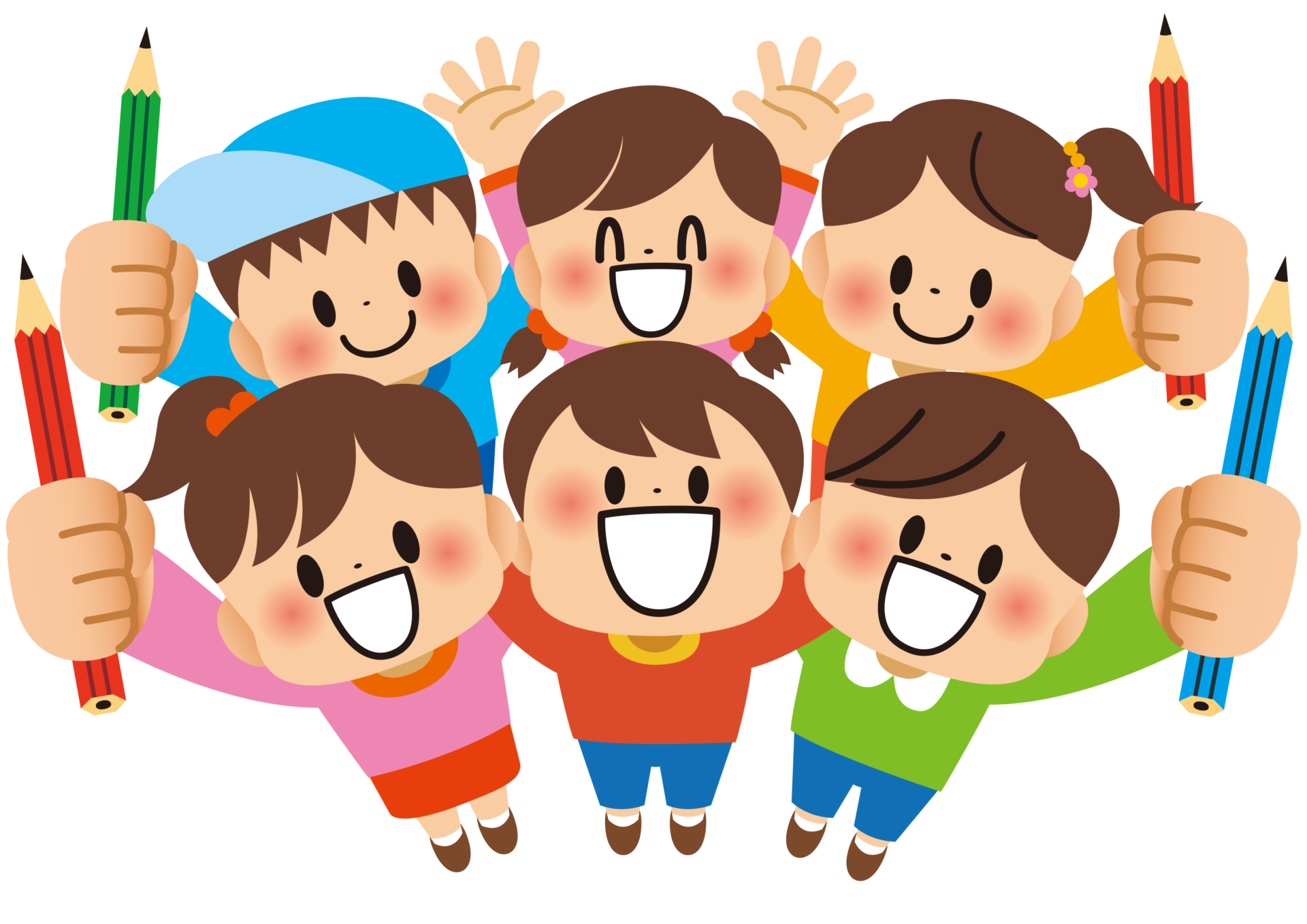 勉強を頑張る子どもたち