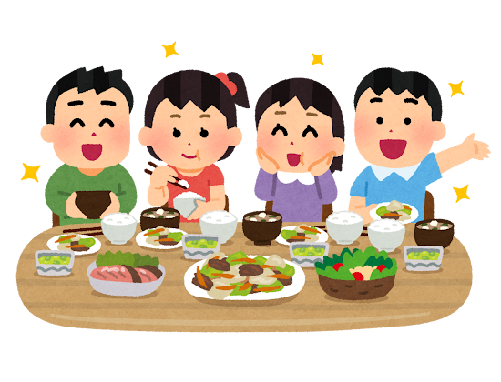 子どもたちの楽しい食卓
