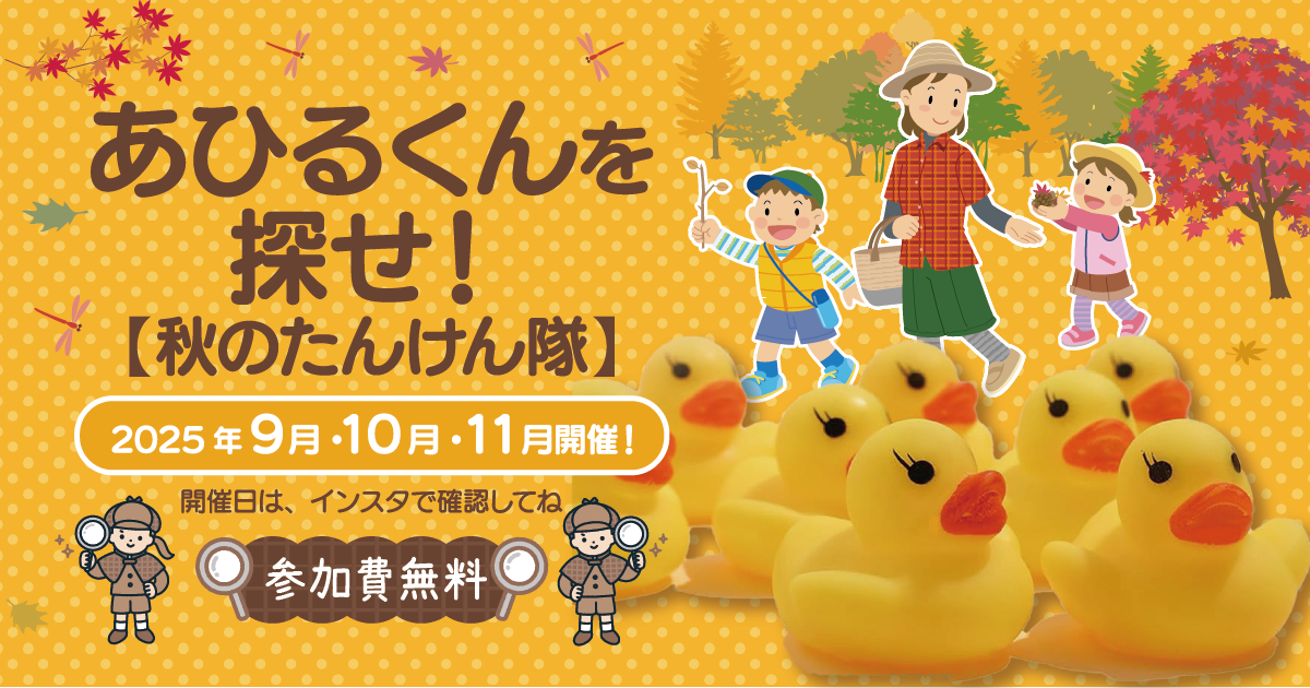 あひるくんを探せ！秋のたんけん隊