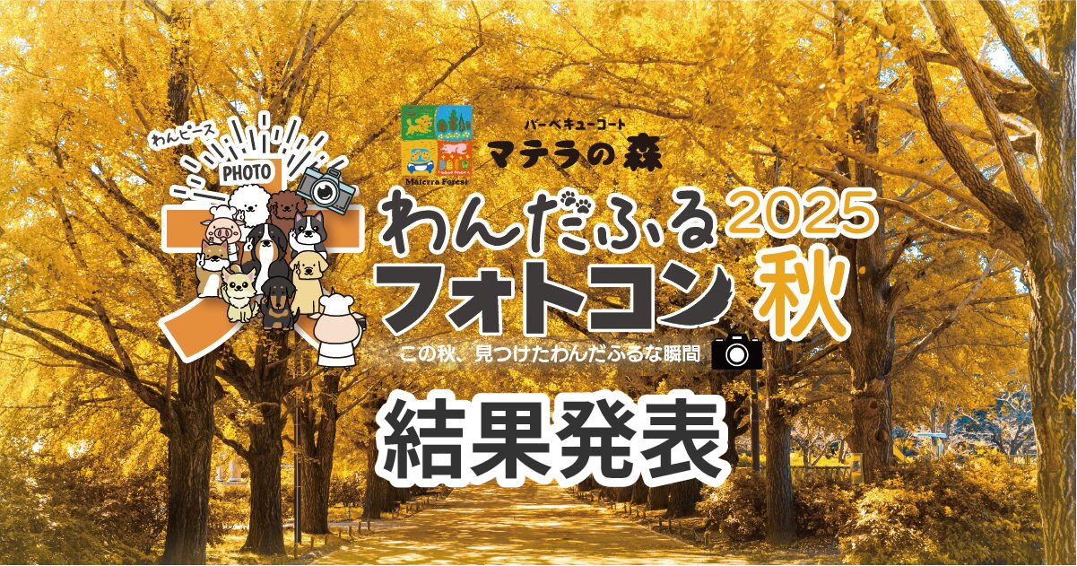 わんだふるフォトコン2025秋 結果発表