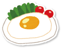 目玉焼きのイラスト